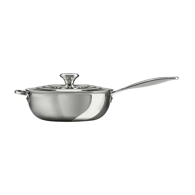 Le Creuset, Stainless Steel, 3.5qt., Saucier Pan