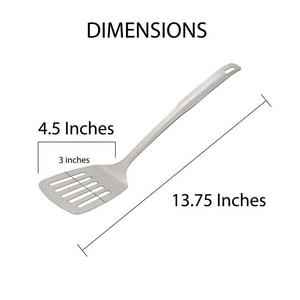 Kitchen Slotted Turner, 12.5in, Stainless Steel