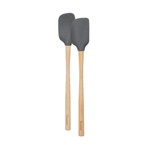 Flex-Core Spat Spoon Wood Handle Charcoal