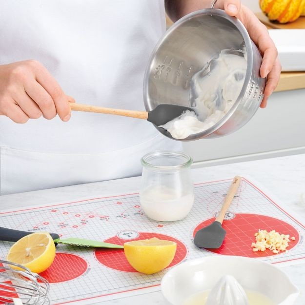 Flex-Core Spat Spoon Wood Handle Charcoal