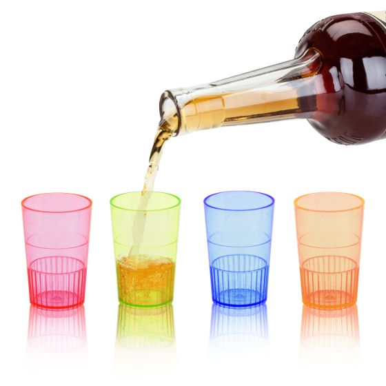Party Shot Glasses Assorted Colors