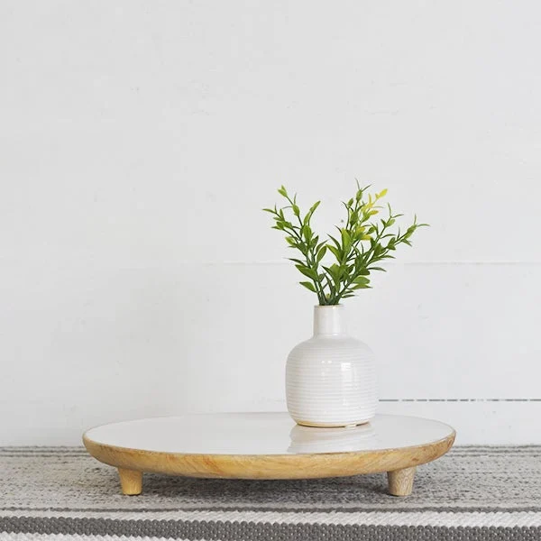 Wood Riser with Feet 11.8"
