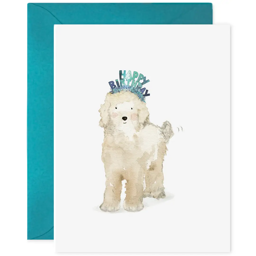 Lucy Dog Labradoodle | Birthday Greeting Card