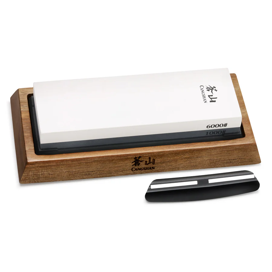 Dual-Sided Whetstone Knife Sharpener 1000/6000 Grit