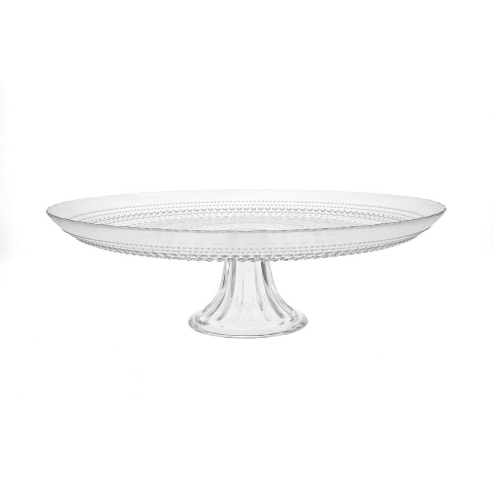 Jupiter Clear Cake Stand 13x13x4.3"