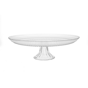 Jupiter Clear Cake Stand 13x13x4.3"