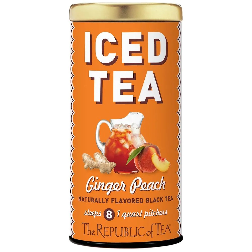 Ginger Peach Black Large Iced Tea Pouches 1