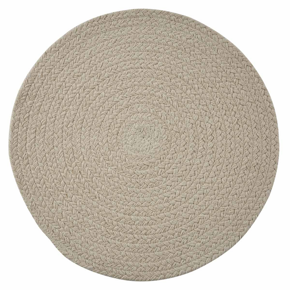 Essex Round Braided Placemat - Pebble