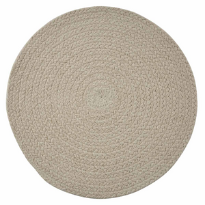 Essex Round Braided Placemat - Pebble
