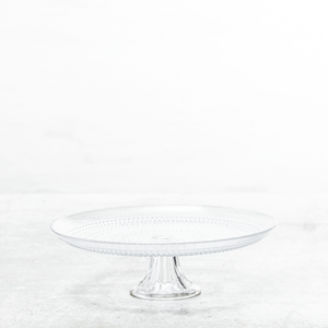 Jupiter Clear Cake Stand 13x13x4.3"