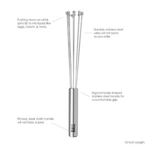10" Stainless Steel Ball Whisk