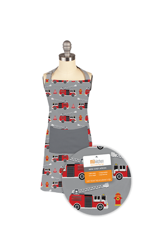 MU Kitchen Kids Apron Fire Truck