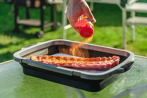 (JR) DripEZ Prep Tub W/Lid Pit Master - Black