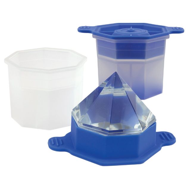 Faceted Diamond Ice Mold Set of 2