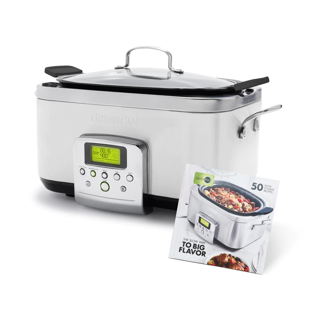 Greenpan Elite 6 Qt. Slow Cooker Cloud Cream