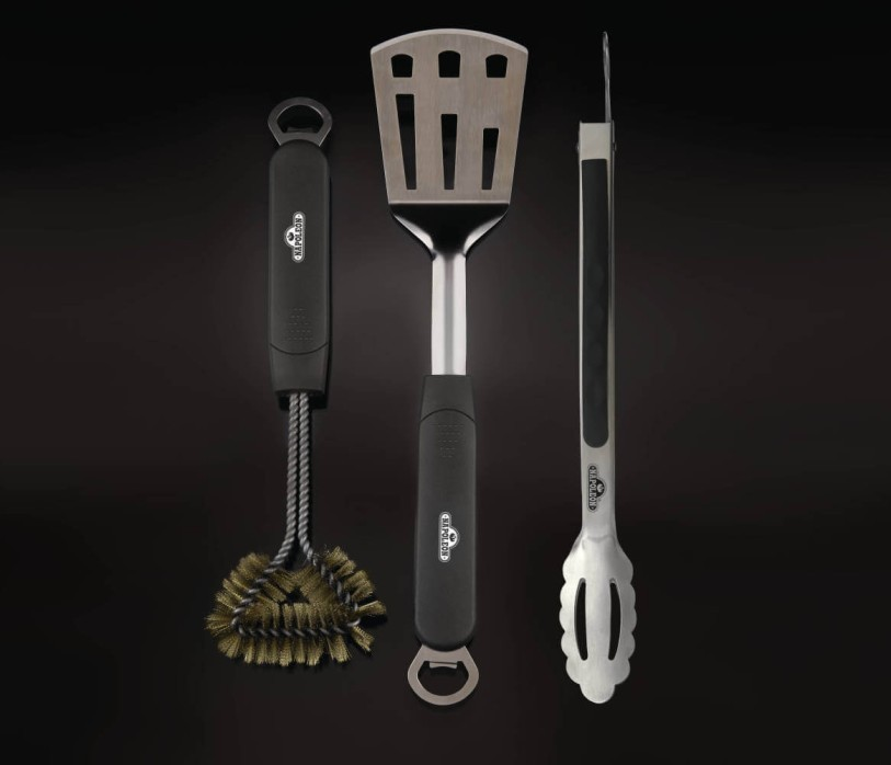 3-Piece Stainless Steel BBQ Toolset