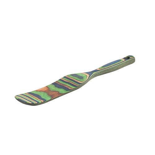 Island Bamboo Pakkawood 11-Inch Spurtle Peacock