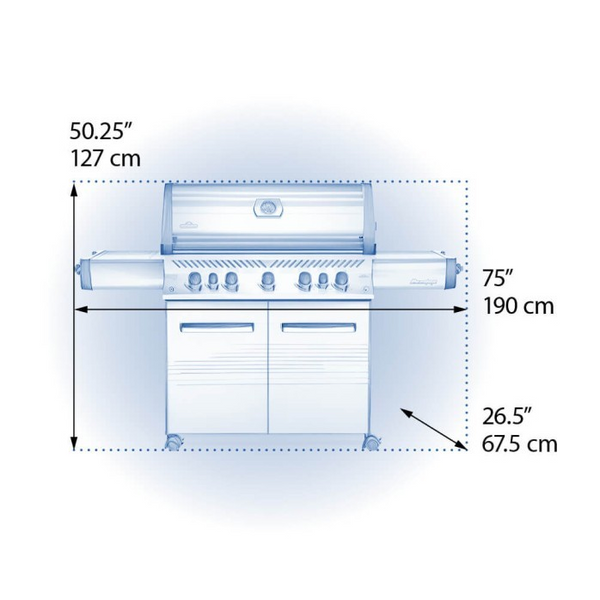 PRESTIGE® 665, Propane Gas Grill, Stainless Steel