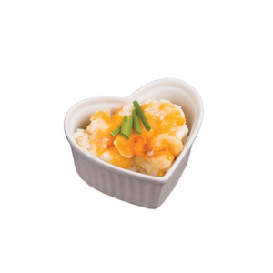 Porcelain 5 oz Heart Souffle Dish