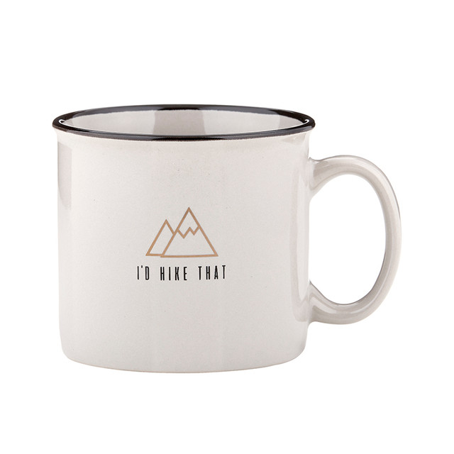 Campfire Mug - Grey - I'd Hike That