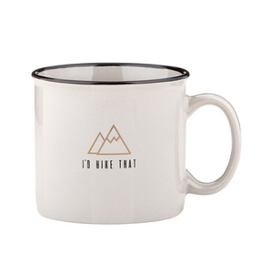 Campfire Mug - Grey - I'd Hike That