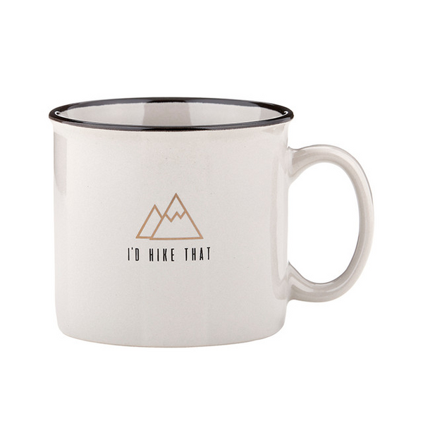 Campfire Mug - Grey - I'd Hike That