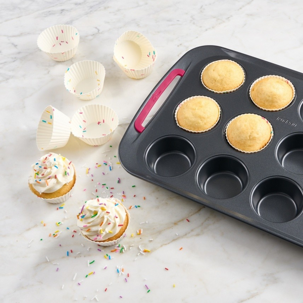 Silicone Muffin Cups (Set of 12) - Confetti