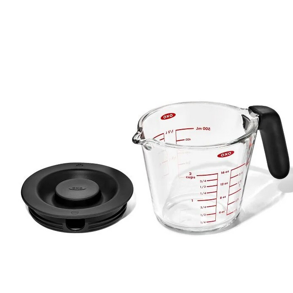 2 Cup Glass Measuring Cup with Lid