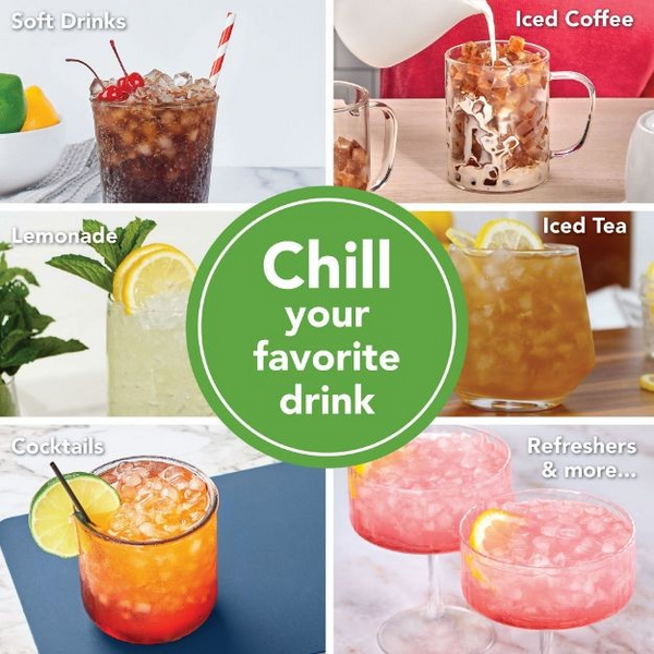 Mini Ice Twist & Release Trays with Storage Bin and Ice Scoop