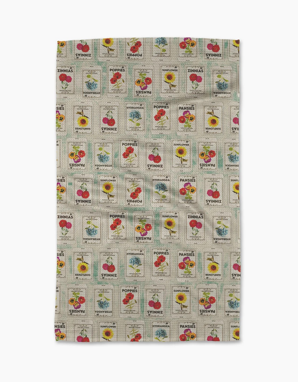 Flower Seed Packs Kitchen Towel