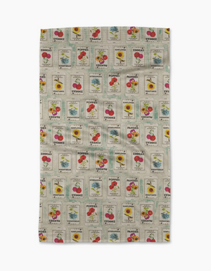 Flower Seed Packs Kitchen Towel