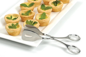 Stainless Steel Serving Tongs - Small