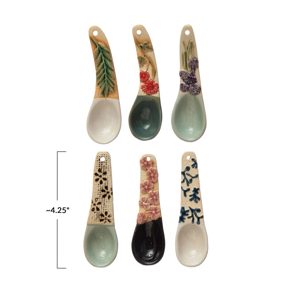 Hand-Painted Spoon with Handle Set of 1