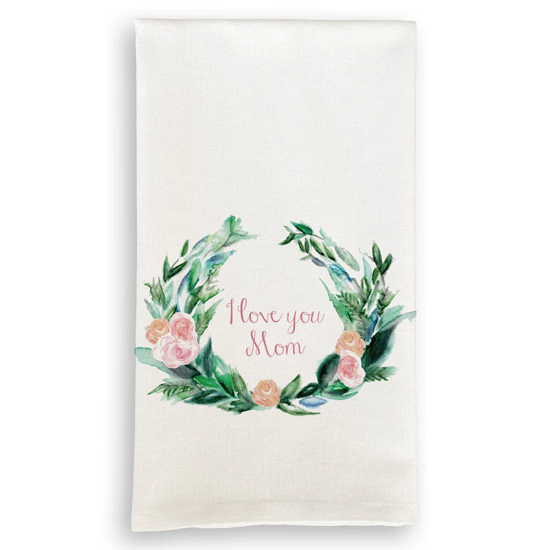 Wreath with I Love You Mom