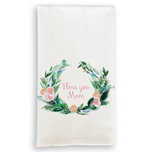 Wreath with I Love You Mom