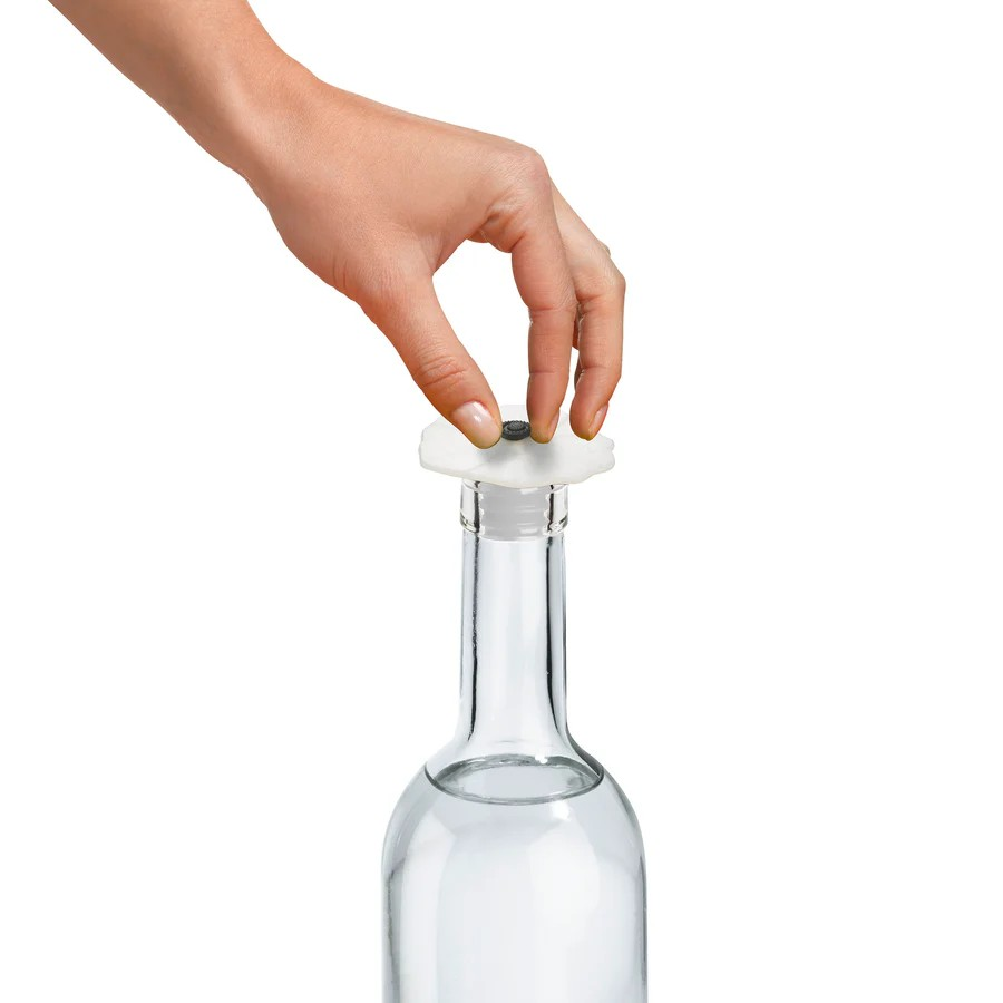Poppy Bottle Stopper White Lilia