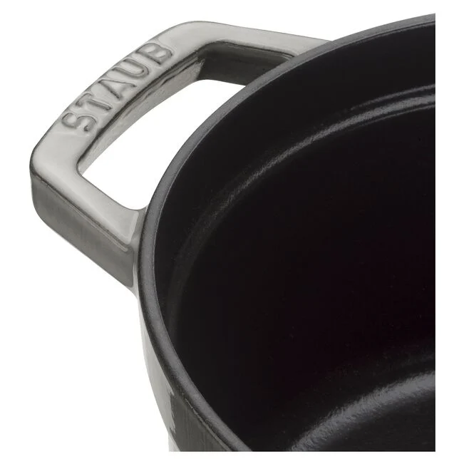 Staub 4 qt Round Dutch Oven- Graphite Grey
