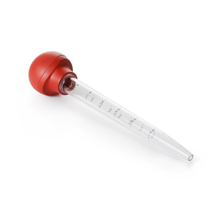 Baster With Cleaning Brush - Red OXO