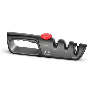 Professional Knife + Scissor Sharpener, 3-Stage Adjustable 14-24 Degree