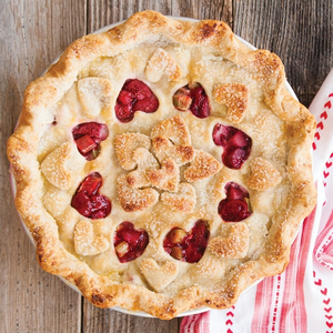 12" Lattice & Hearts Reversible Pie Top Cutter