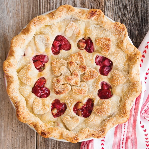 12" Lattice & Hearts Reversible Pie Top Cutter