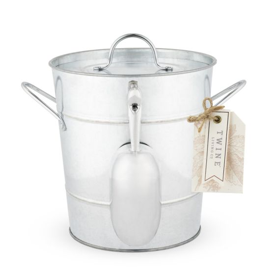 Galvanized Metal Ice Bucket by Twine