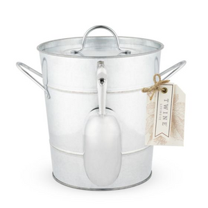 Galvanized Metal Ice Bucket by Twine