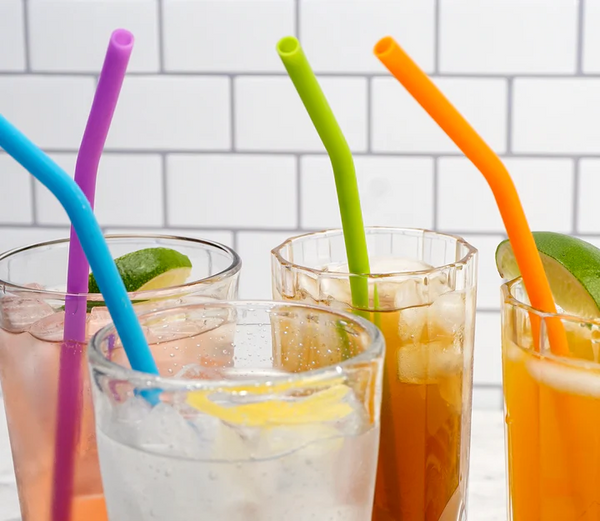 RSVP Silicone Straws Set of 6