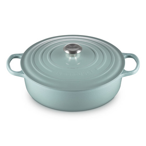 Le Creuset, Sea Salt, 6.75qt., Signature Round Wide Oven