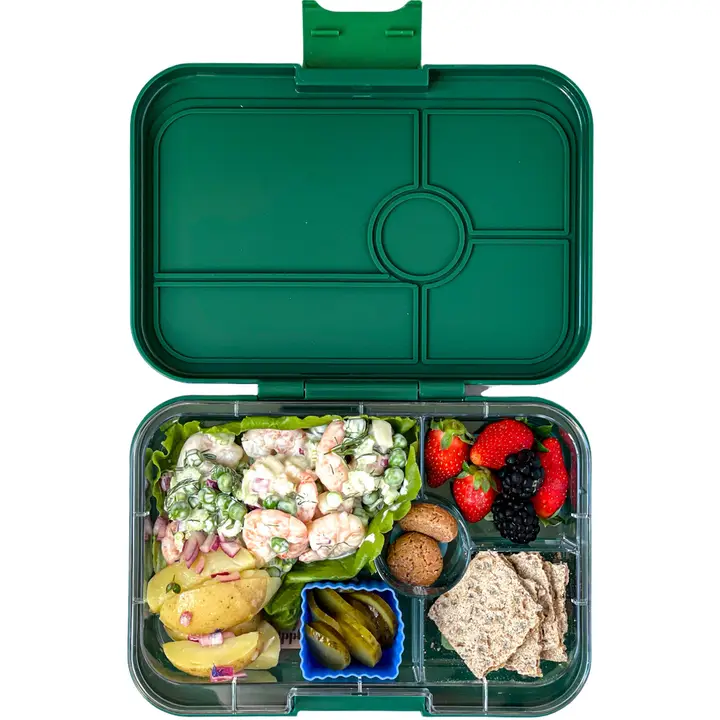 Leakproof Yumbox Tapas Greenwich Green 4C Tray - Largest