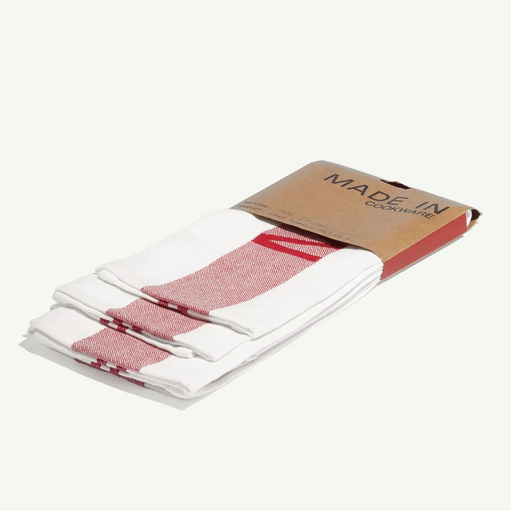 Chef Towels - Red Set of 3