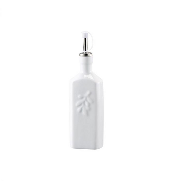 Oil Bottle, Square, Porcelain, 16oz