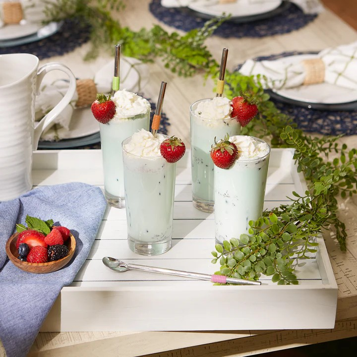 8.5In Spoon Straw Set Of 4