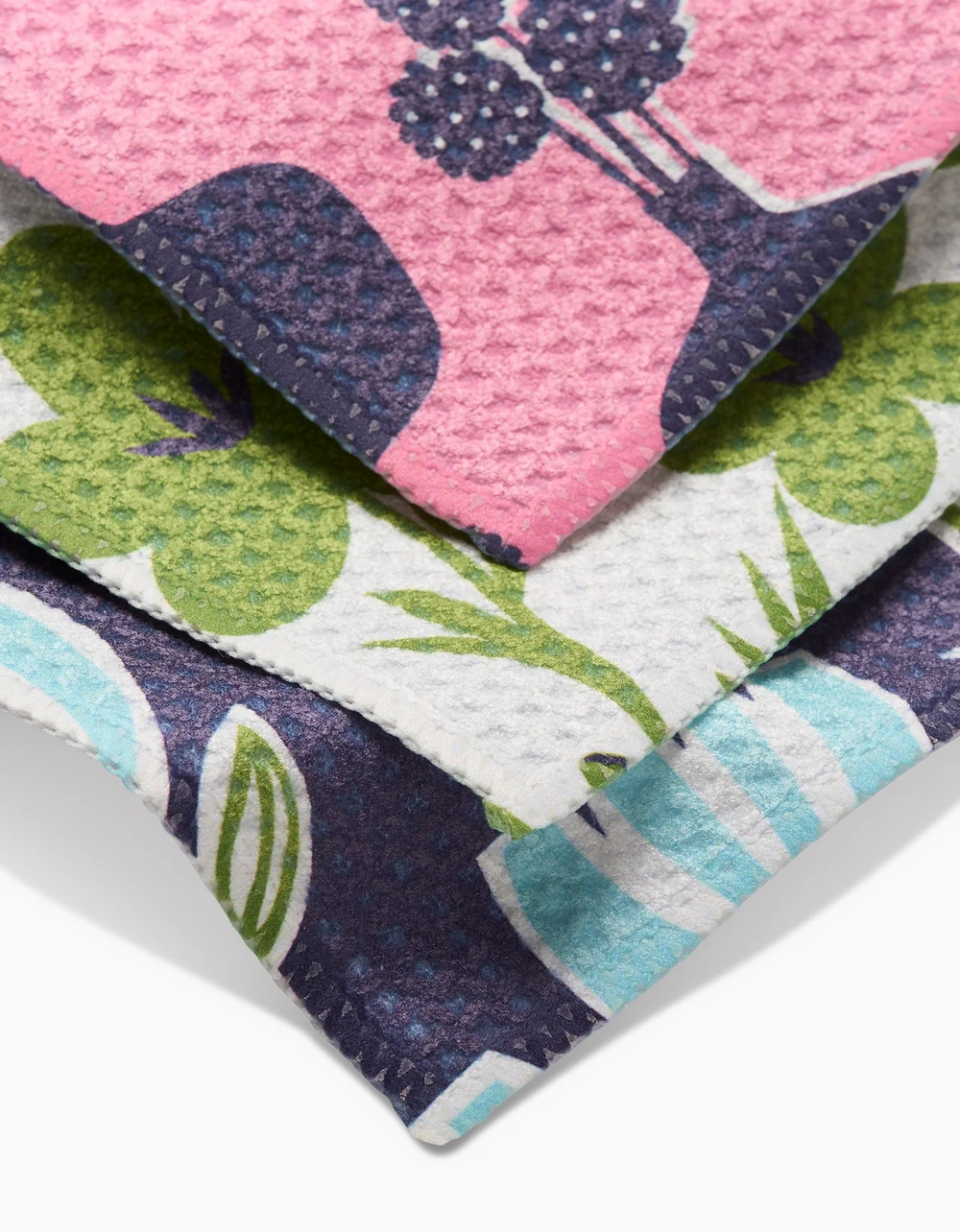 Spring Bouquet Dishcloth Set of 3 Geometry